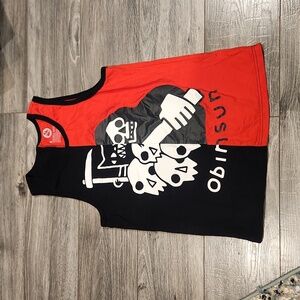 EUC Obinsun Women's sz S Tank p2p- 18 1/4" length- 25 1/2"